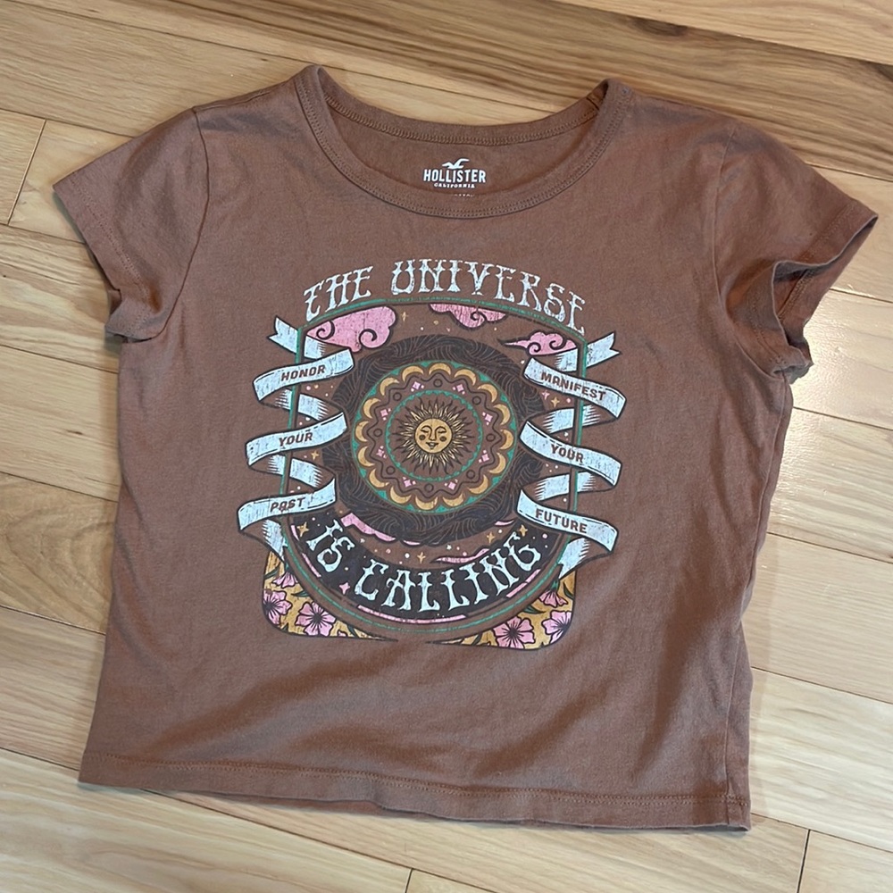 Hollister cropped tee